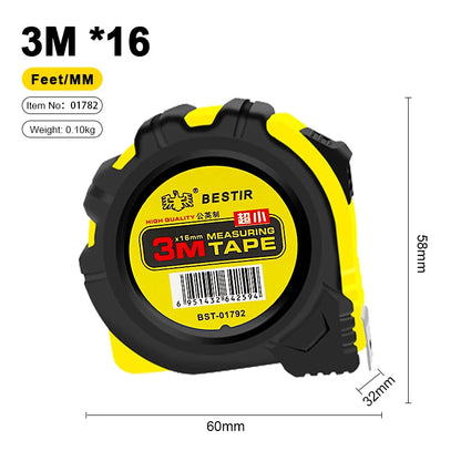 BESTIR Measuring Tape Measure 3M 5M 7.5M Metric Tape Ruler Centimeter 10Ft 16Ft 25Ft Measuring Tool Ruler Metric And Feet