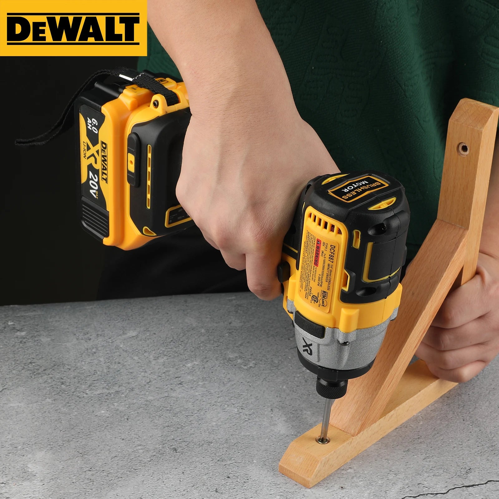 Dewalt brushless impact drill, DCF887 205N. M, 20V Dewalt battery wireless screwdriver